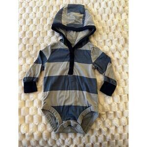 Carter’s Baby Boy Long Sleeve Hooded Henley Onesie Shirt (3m)